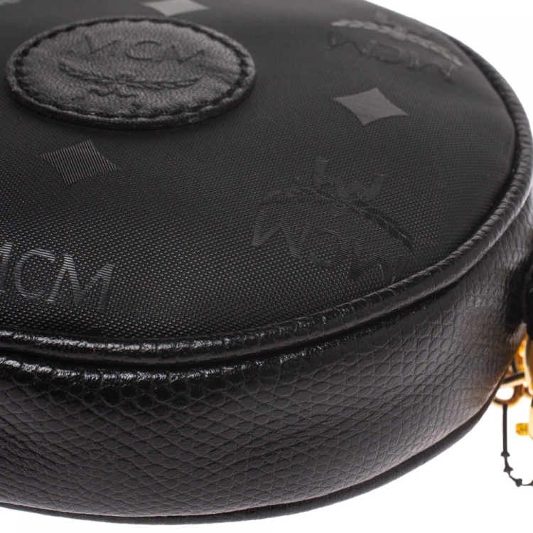 مملوكة مسبقًا MCM Monogram PVC and Leather Round Suzy Wong Shoulder Bag