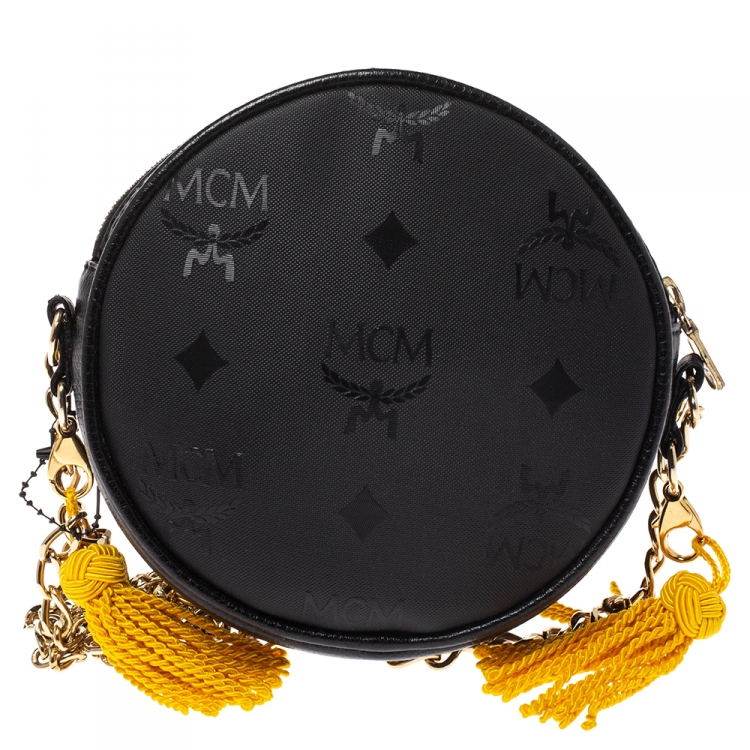 مملوكة مسبقًا MCM Monogram PVC and Leather Round Suzy Wong Shoulder Bag