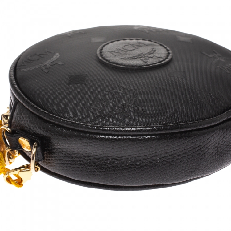 مملوكة مسبقًا MCM Monogram PVC and Leather Round Suzy Wong Shoulder Bag