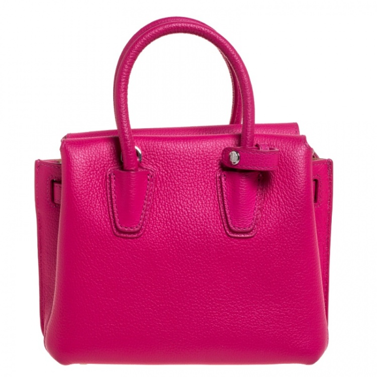 مملوكة مسبقًا MCM Pink Leather Mini Milla Tote