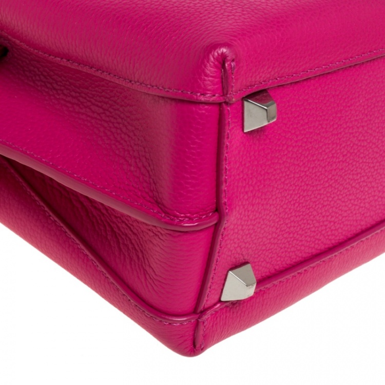 مملوكة مسبقًا MCM Pink Leather Mini Milla Tote