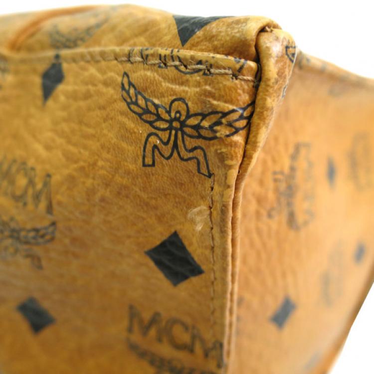 Pre Owned MCM Brown Conyac Visetos Tote