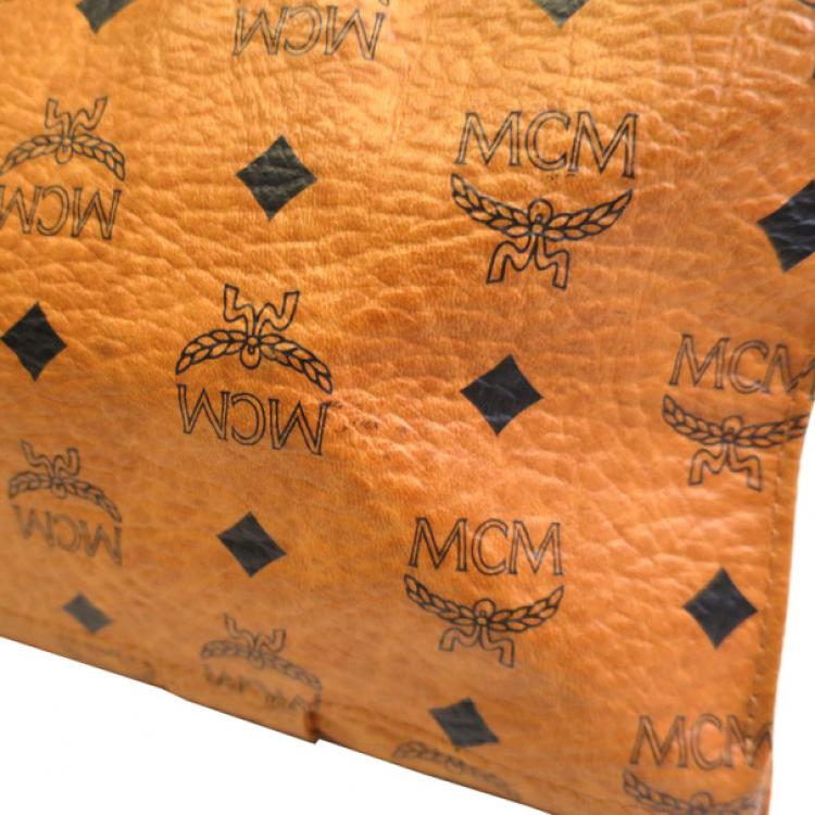 Pre Owned MCM Brown Conyac Visetos Tote