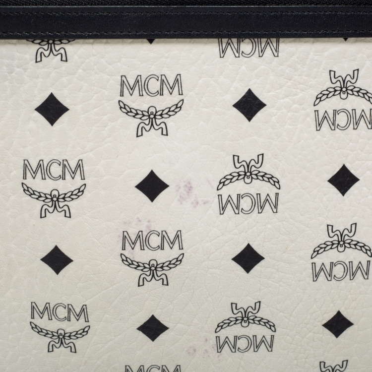 Pre Owned MCM Multicolor Visetos Coated Canvas Vogue Korea Zip Pouch