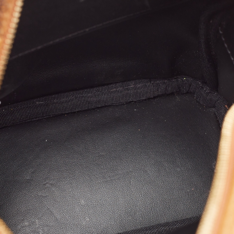 Pre Owned MCM Cognac Visetos Coated Canvas and Leather Mini Studded Stark-Bebe Boo Backpack
