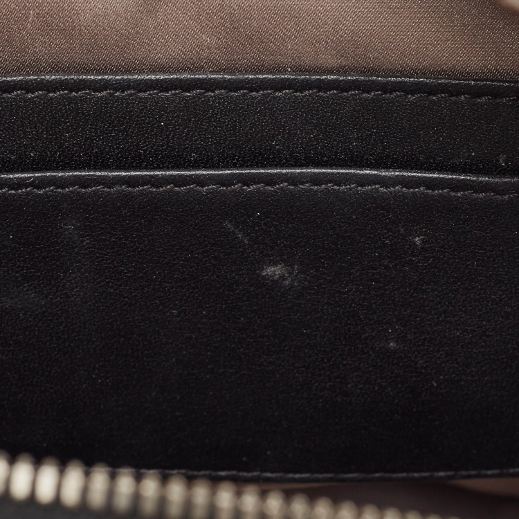 Pre Owned MCM Black/Grey Leather Mini Studded Stark Backpack
