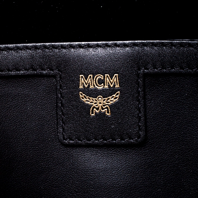 مملوكة مسبقًا MCM Cognac Visetos Coated Canvas Small Studs Stark Backpack