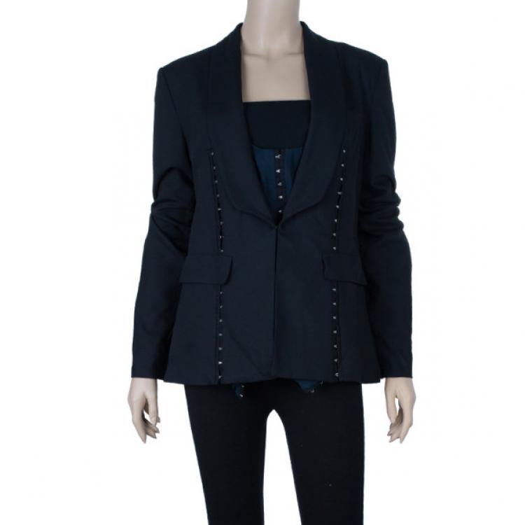 McQ by Alexander McQueen Hook and Eye Tailored Jacket M McQ by Alexander  McQueen