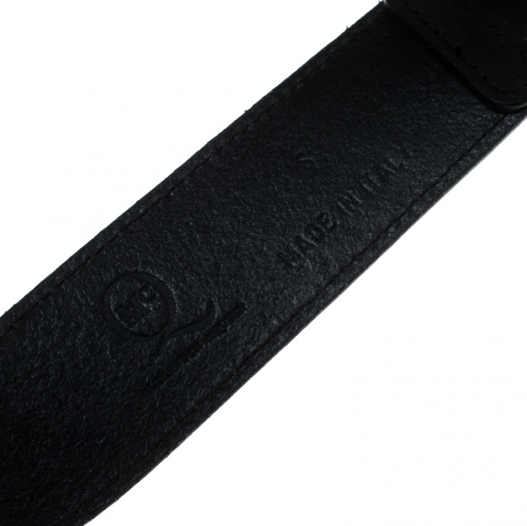 Pre Owned McQ by Alexander McQueen Black Leather Harness Belt Size S