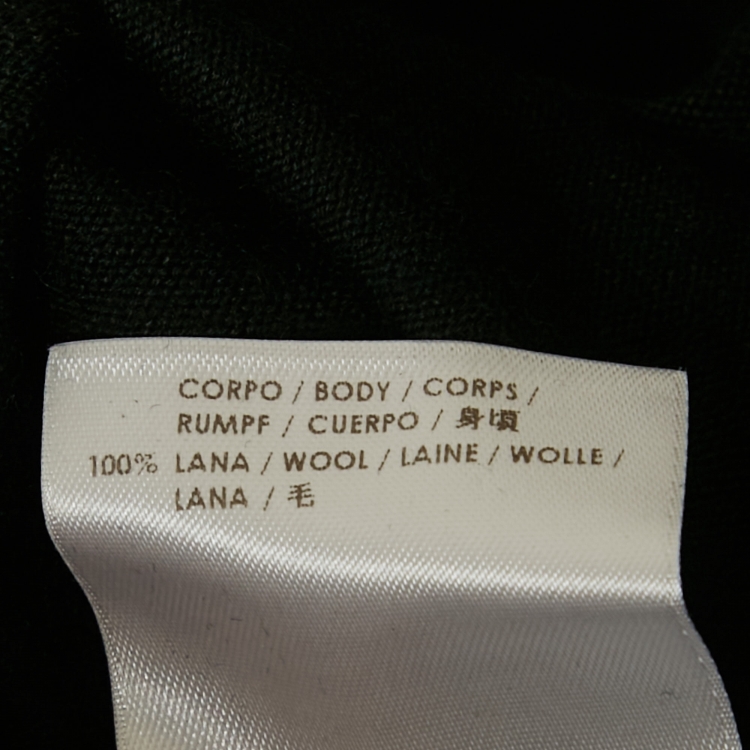 Pre Owned McQ by Alexander McQueen Black Animal Print Knit Flared Mini Dress M