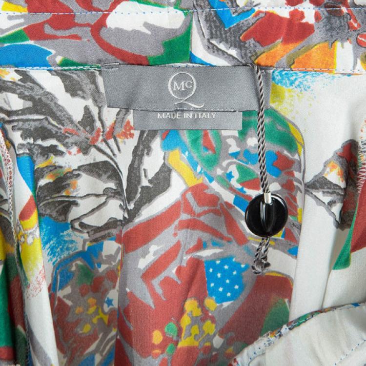 Pre Owned McQ by Alexander McQueen Printed Midi Dress M