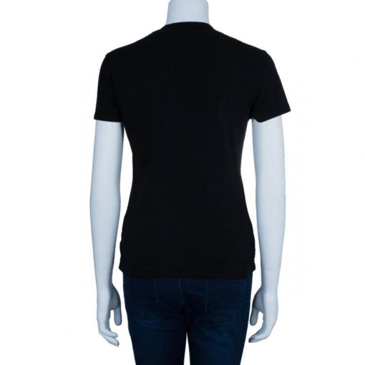 Pre Owned McQ by Alexander McQueen Black Ribcage T-Shirt M