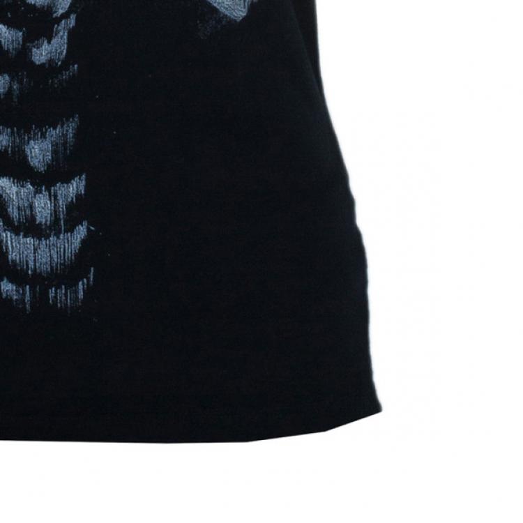 Pre Owned McQ by Alexander McQueen Black Ribcage T-Shirt M