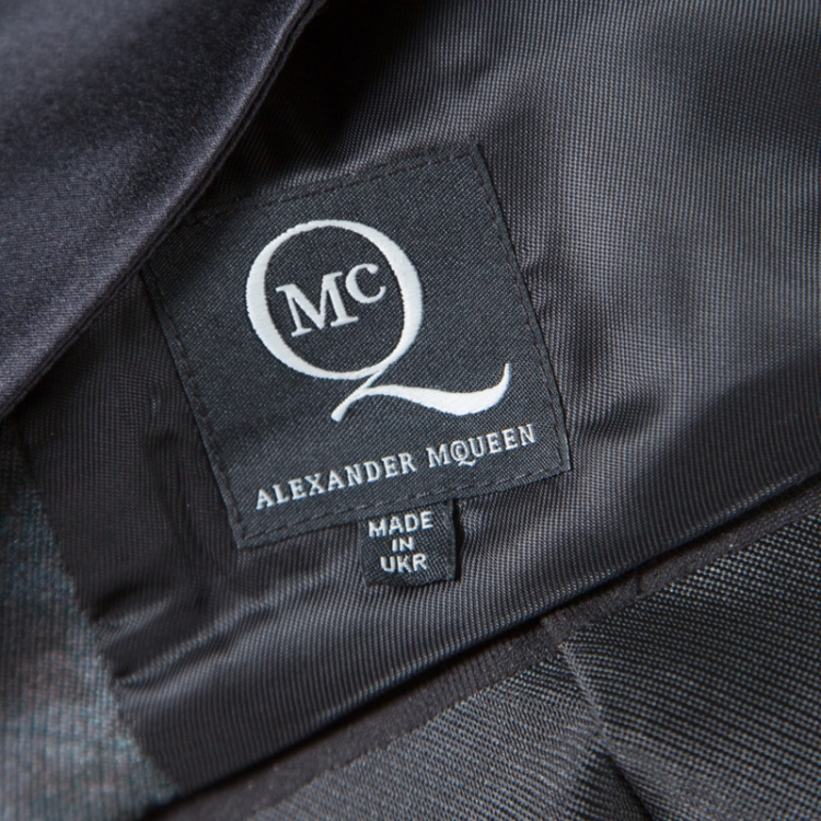 Pre Owned McQ by Alexander McQueen Haze Print Cutout Back Detail Sleeveless Dress S