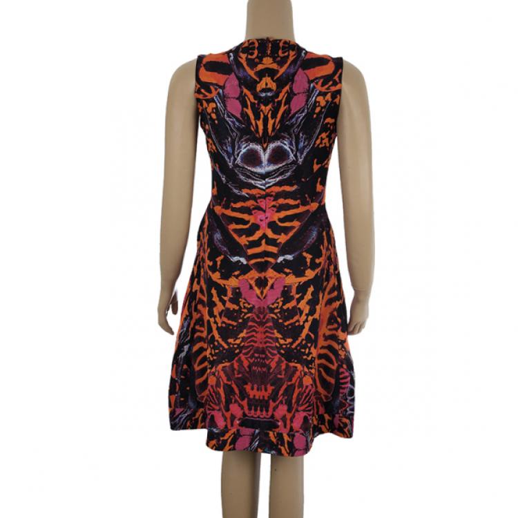 Pre Owned McQ by Alexander McQueen Multicolor Printed Skater Dress M