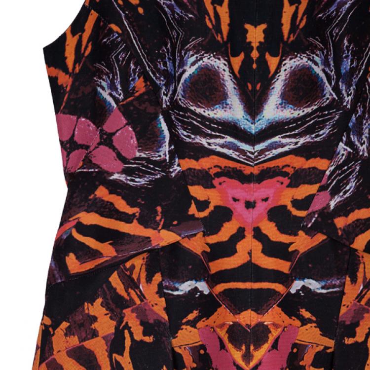 Pre Owned McQ by Alexander McQueen Multicolor Printed Skater Dress M