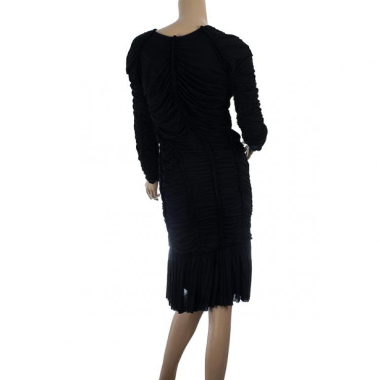 Pre Owned McQ by Alexander McQueen Ruched Dress M
