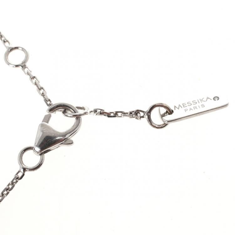 Pre Owned Messika Baby Move Diamond Pavé 18 K White Gold Bracelet