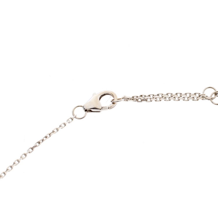 Pre Owned Messika Move Uno Diamond 18k White Gold Necklace