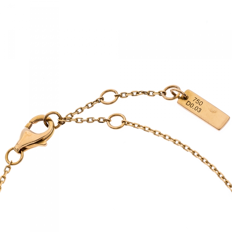 Pre Owned Messika My First Diamond 18K Rose Gold Bracelet