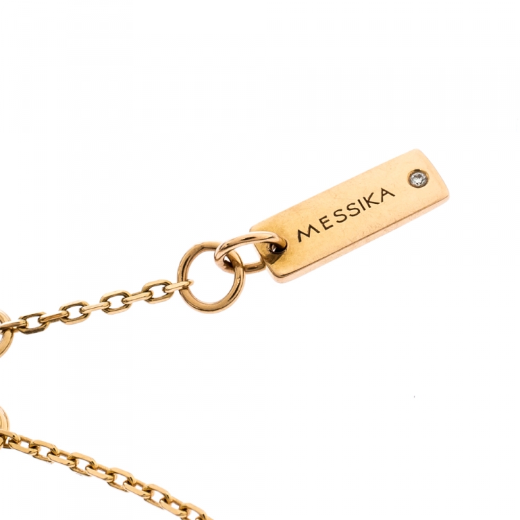 Pre Owned Messika My First Diamond 18K Rose Gold Bracelet