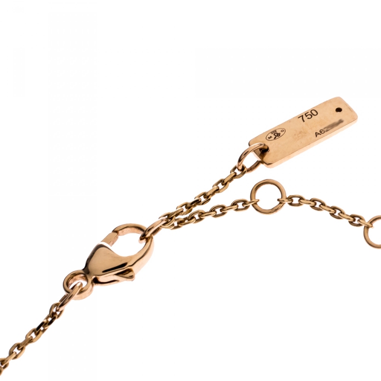 Pre Owned Messika Baby Move Diamond Pavé 18K Rose Gold Bracelet