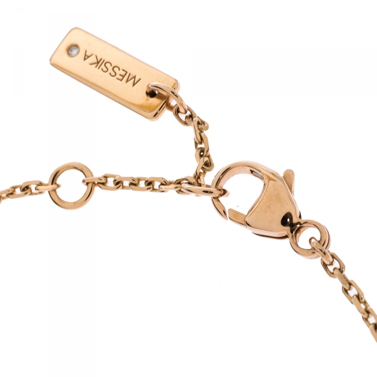 Pre Owned Messika Move Uno Pavé Diamond 18K Rose Gold Bracelet