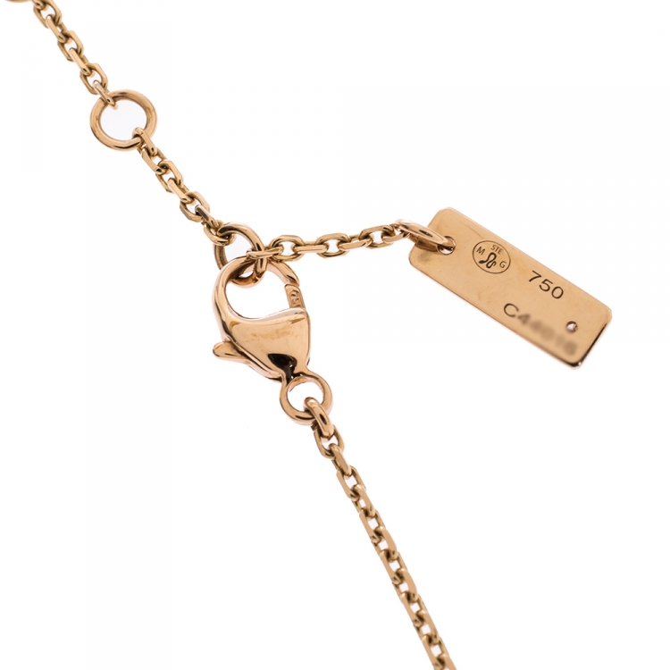 Pre Owned Messika Move Uno Pavé Diamond 18K Rose Gold Bracelet
