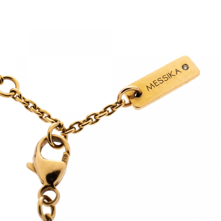 Pre Owned Messika Lucky Move Pavé Diamond 18K Rose Gold Bracelet