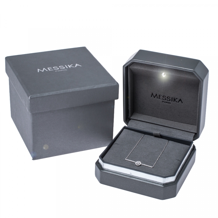 مملوكة مسبقًا Messika Glam'Azone Diamond 18K White Gold Necklace