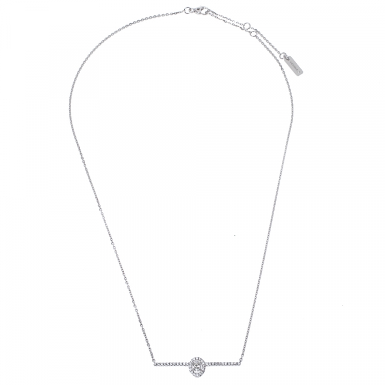 مملوكة مسبقًا Messika Glam'Azone Diamond 18K White Gold Necklace