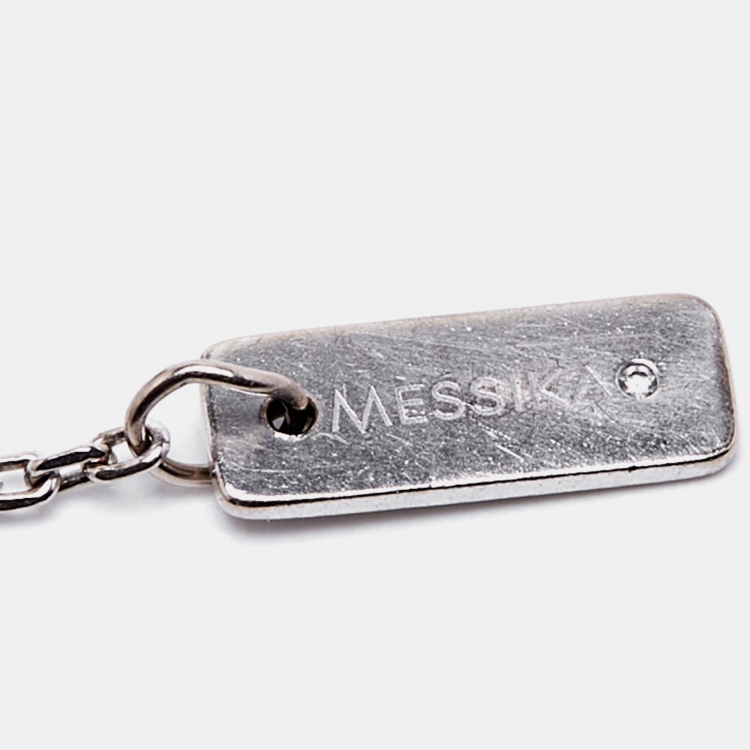 Pre Owned Messika Move Uno Pavé Diamonds 18k White Gold Bracelet
