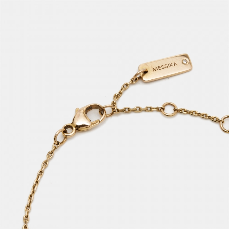 Pre Owned Messika Baby Move Diamond 18k Rose Gold Bracelet