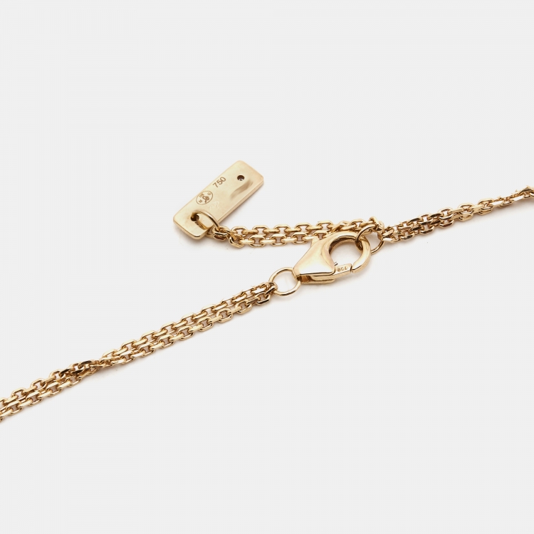 Pre Owned Messika Move Diamond 18k Rose Gold Necklace