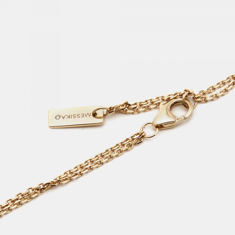 Pre Owned Messika Move Diamond 18k Rose Gold Necklace