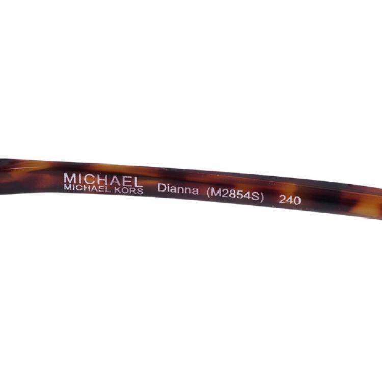 Pre Owned Michael Kors Havana Womans Sunglasses M2854S-240