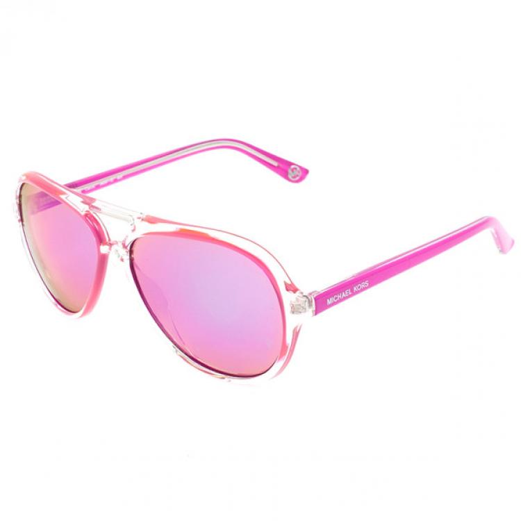Pre Owned Michael Kors Pink Womens Sunglasses M2811S-620