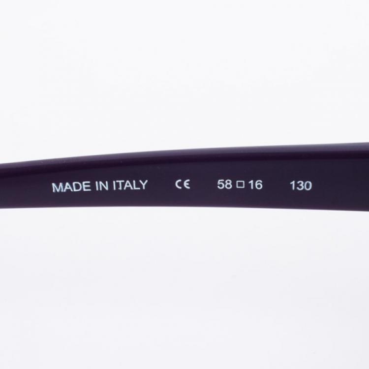 Pre Owned Michael Kors MKS290 Purple Gabriella Oversized Womens Sunglasses