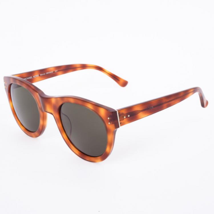 Pre Owned Michael Kors Brown MKS825 Monroe Cat Eye Sunglasses