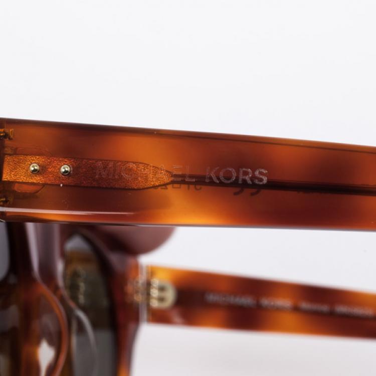 Pre Owned Michael Kors Brown MKS825 Monroe Cat Eye Sunglasses