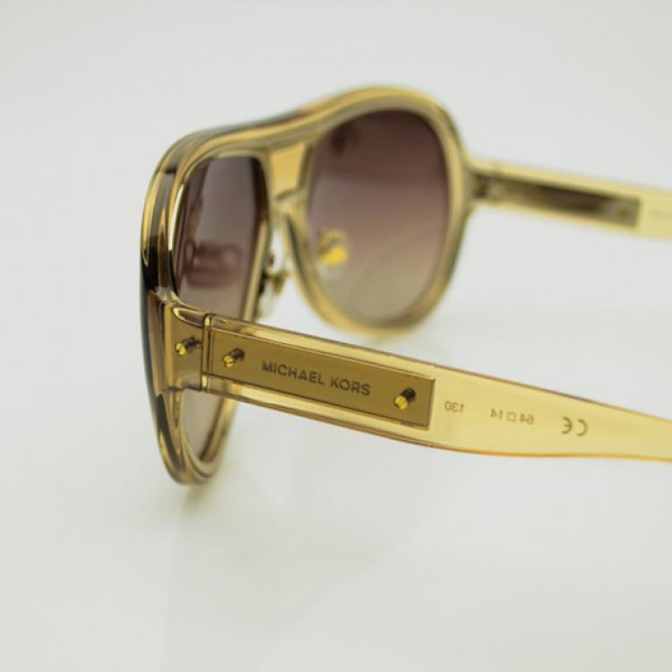 Pre Owned Michael Kors Brown MKS295 Maya Sunglasses