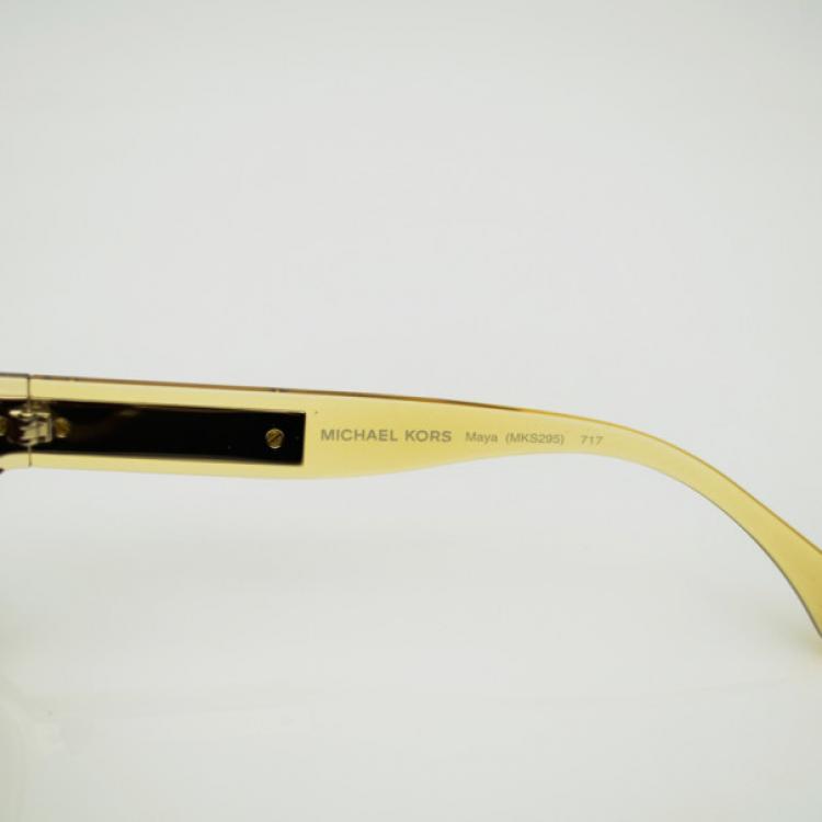 Pre Owned Michael Kors Brown MKS295 Maya Sunglasses