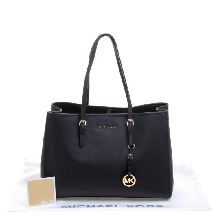 Pre Owned Michael Kors Black Leather Tote