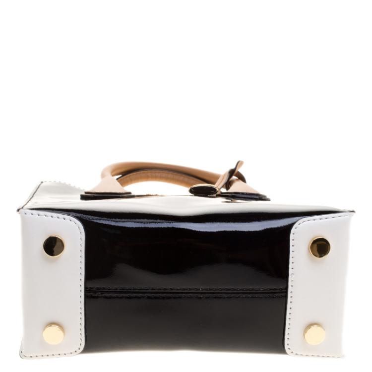 Pre Owned Michael Kors Black Patent Leather Mercer Tote