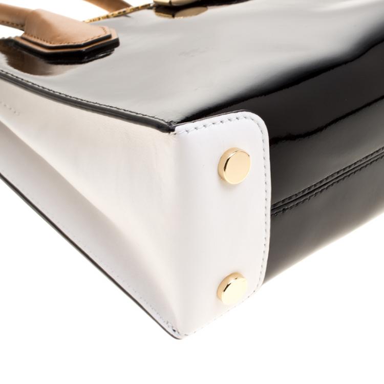 Pre Owned Michael Kors Black Patent Leather Mercer Tote