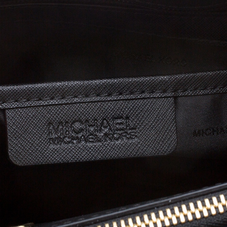 Pre Owned Michael Kors Black Leather XL Savannah Satchel