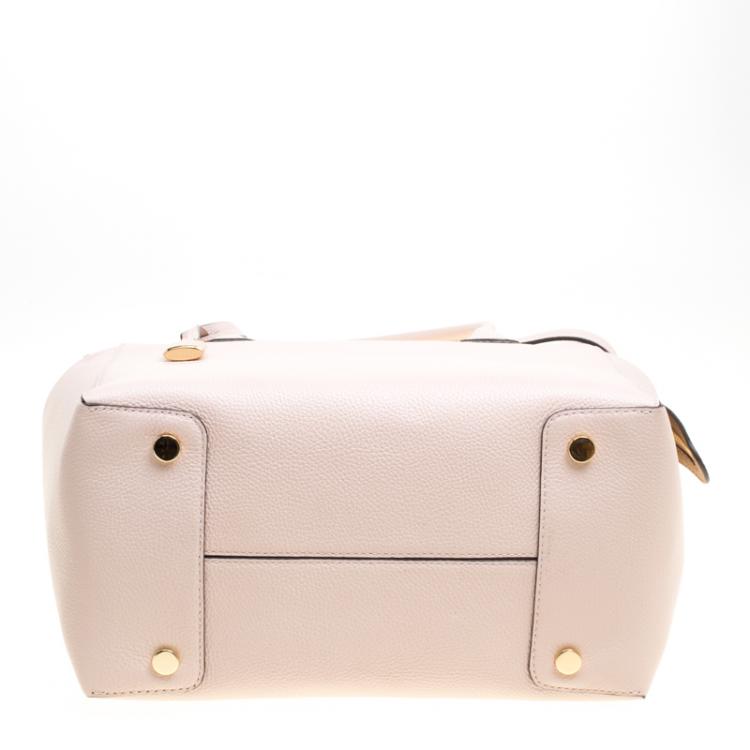 Pre Owned Michael Kors Soft Pink Leather Large Mercer Satchel