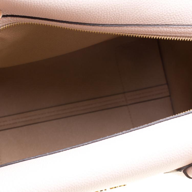 Pre Owned Michael Kors Soft Pink Leather Large Mercer Satchel