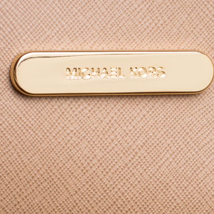 Pre Owned Michael Kors Soft Pink Leather Large Mercer Satchel