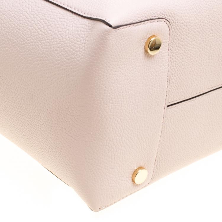 Pre Owned Michael Kors Soft Pink Leather Large Mercer Satchel